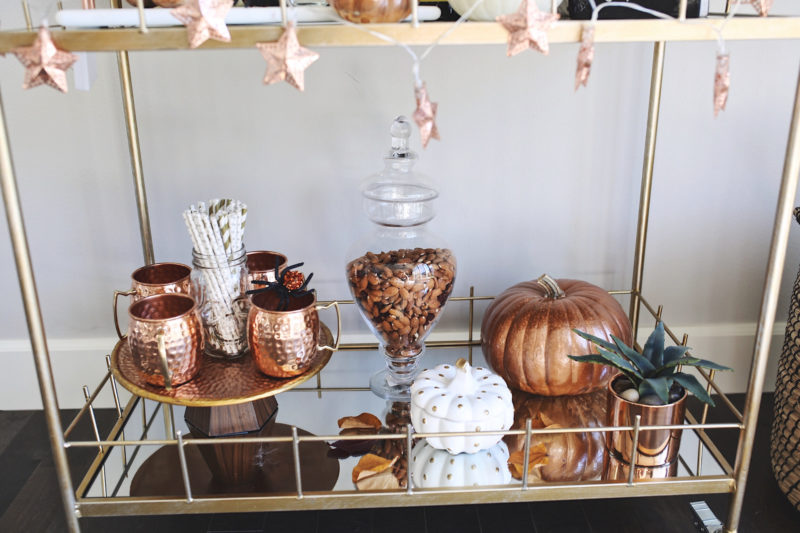 Bar Cart Decor Ideas Halloween