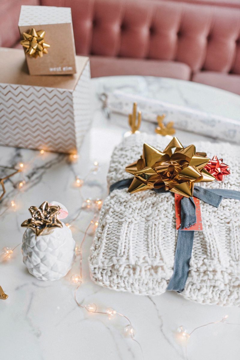 West Elm Knit Throw Blanket
