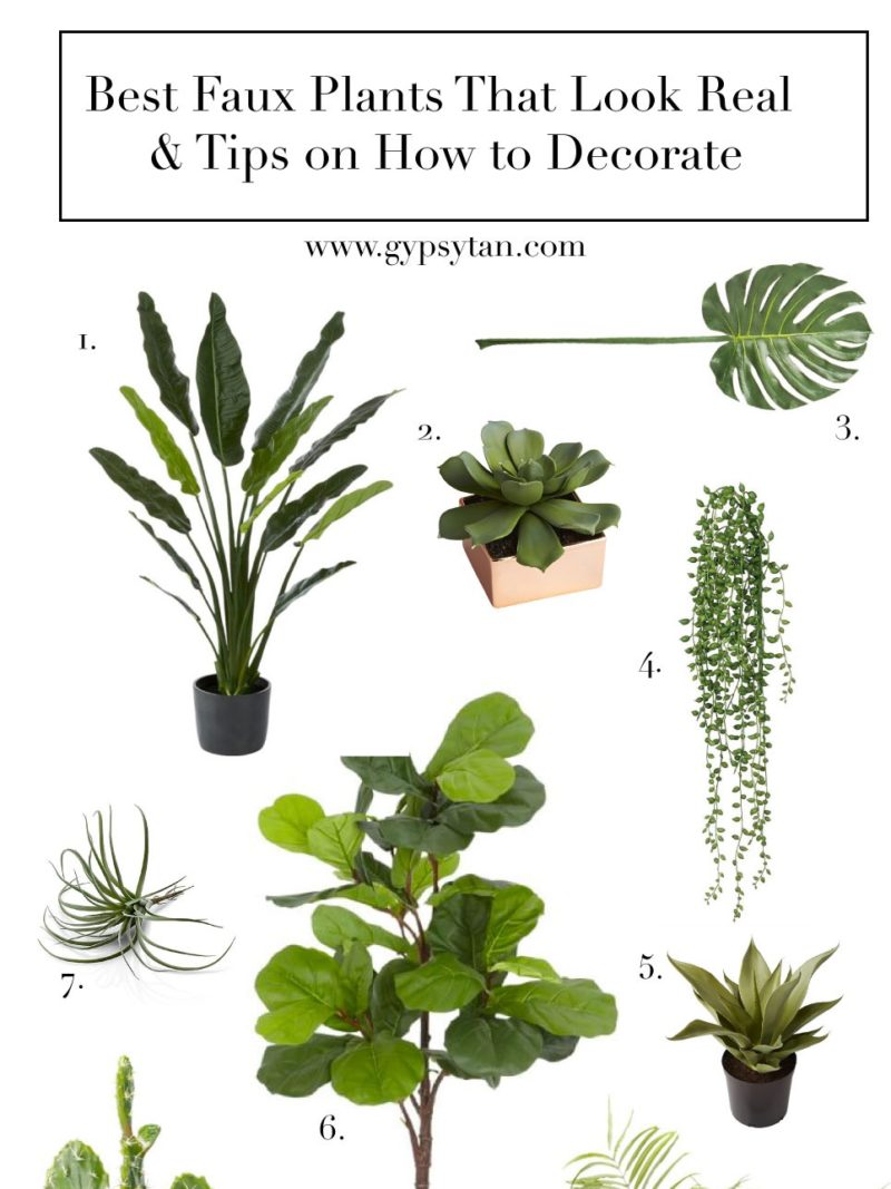 Best Realistic Faux Plants for Your Home & Tips on How to Decorate