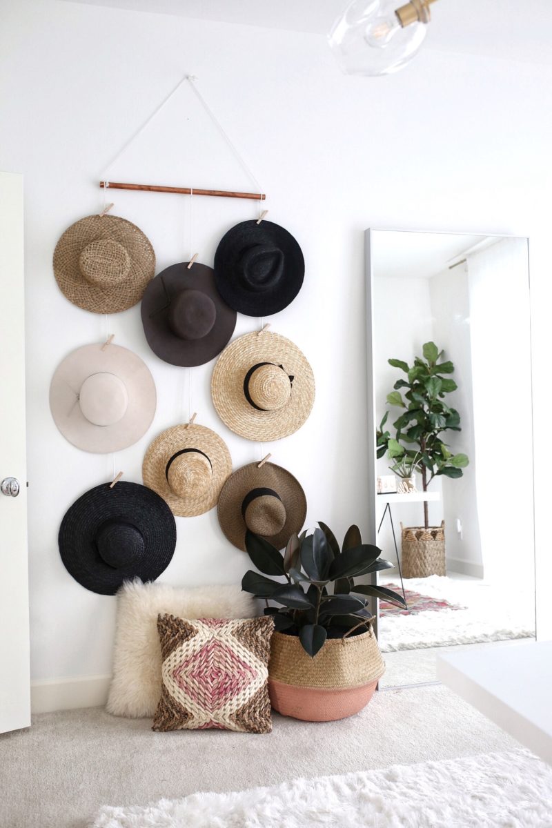 DIY Hat Wall Display