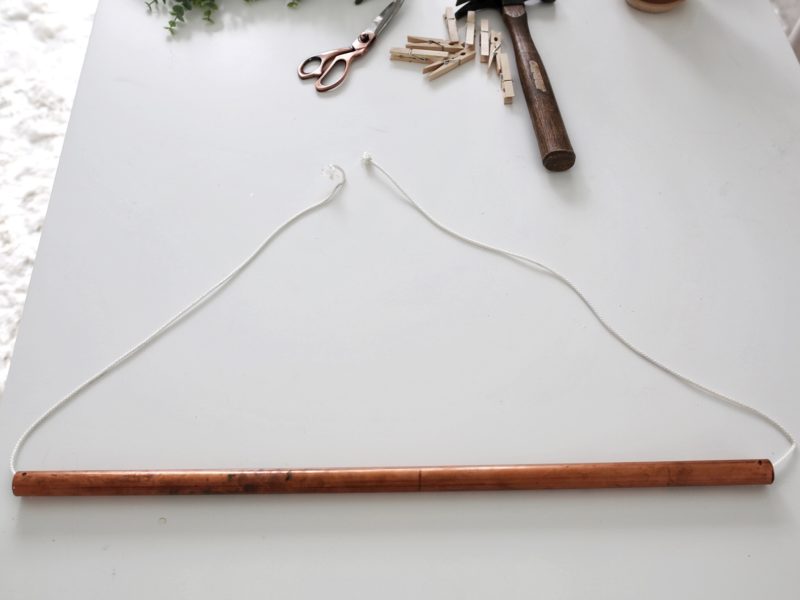 DIY Hanging Hat Rack Wall Display