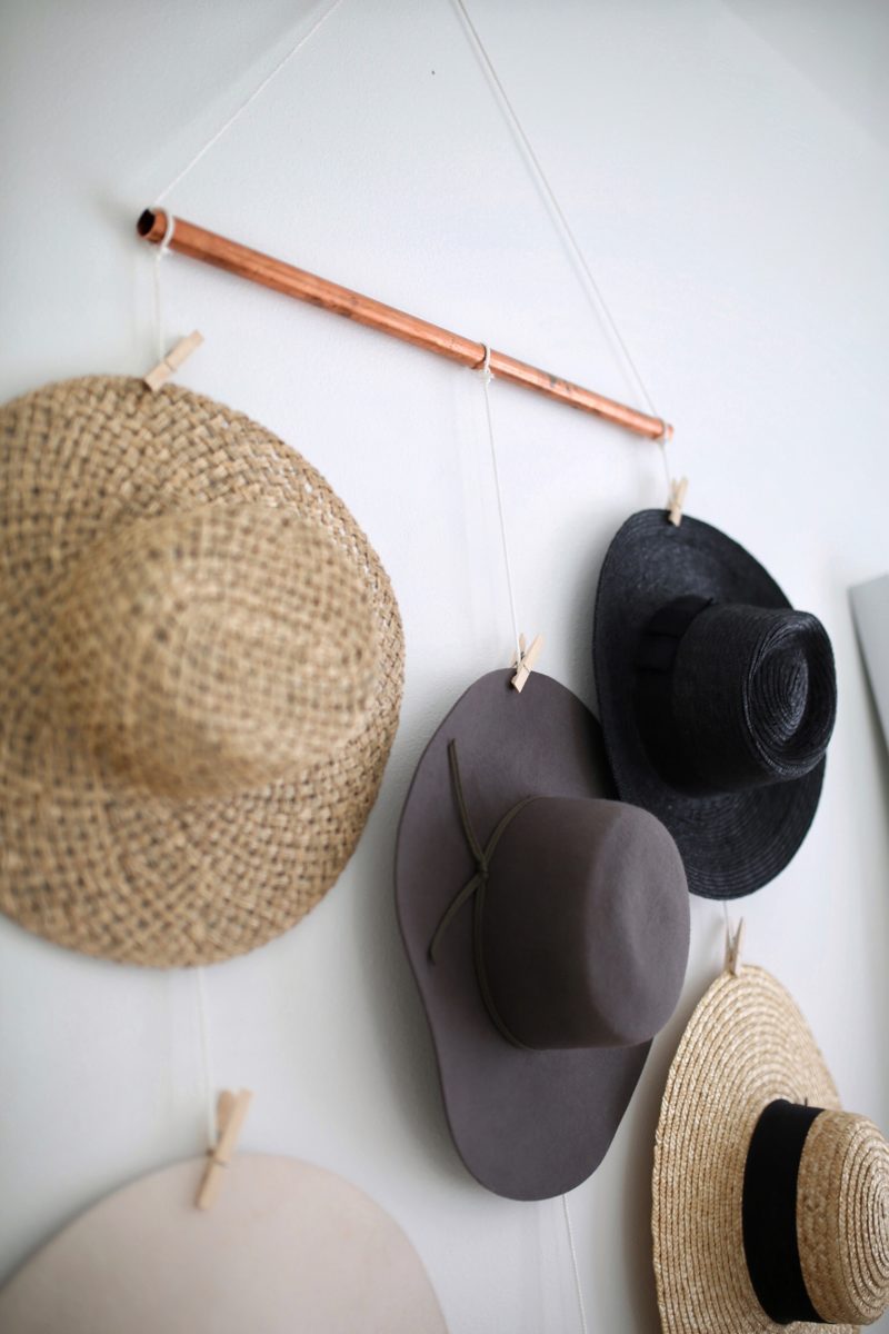 DIY Hat Wall Display