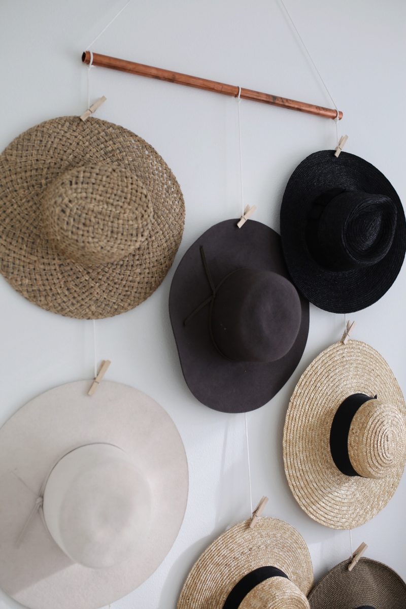 DIY Hat Wall Display