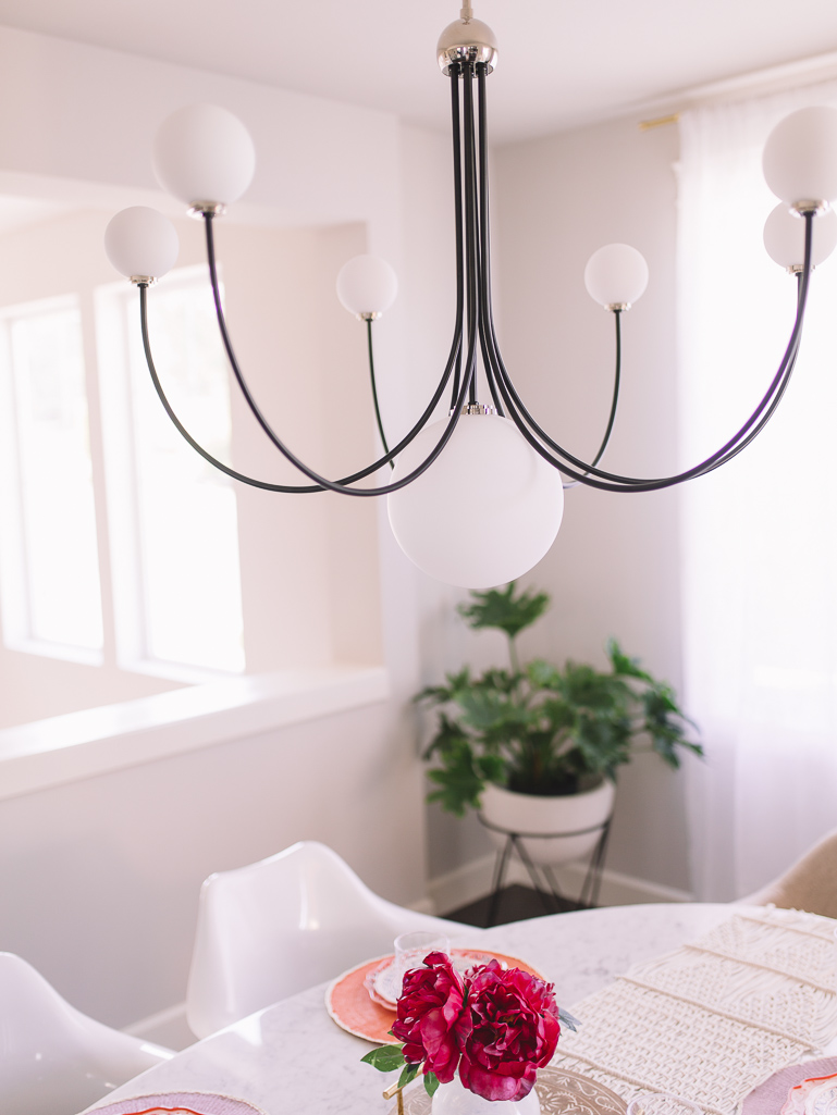 Dining Room Reveal Mitzi Hudson Lighting Gypsy Tan 4