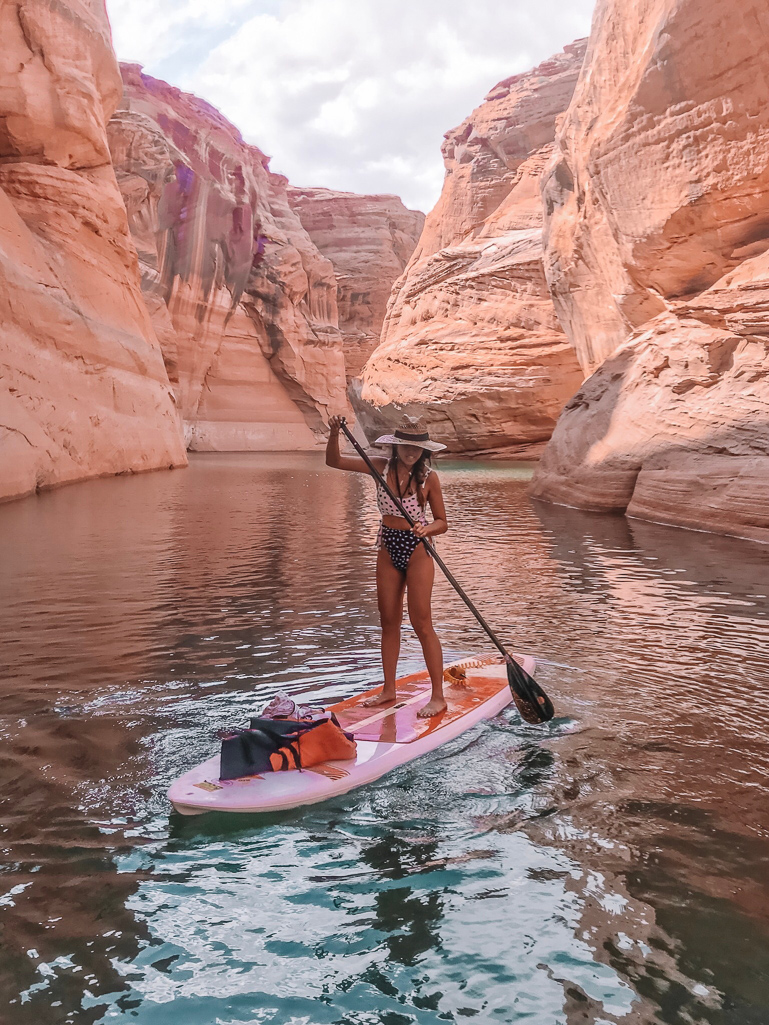 Antelope Slot Canyon & kayak Paddleboard Hiking Lake Powell Arizona Gypsy Tan