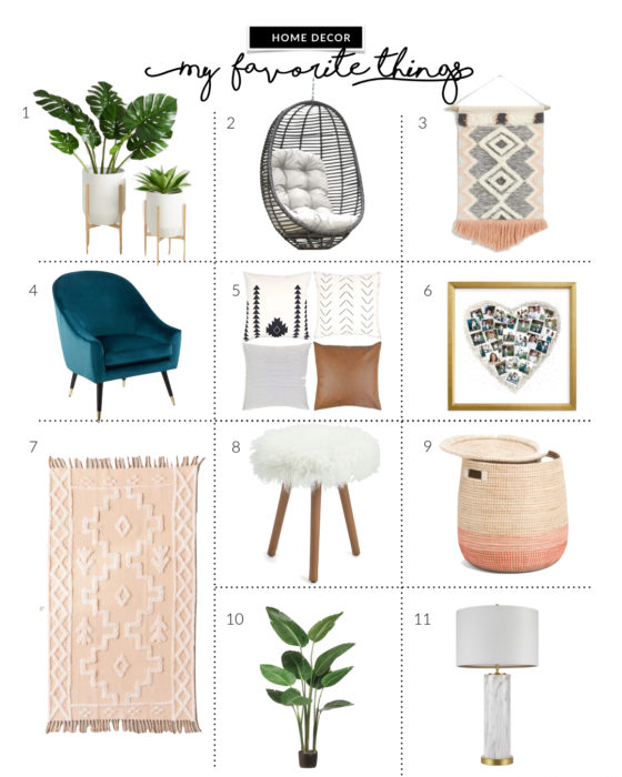 Home Decor Ideas: My Favorite Things