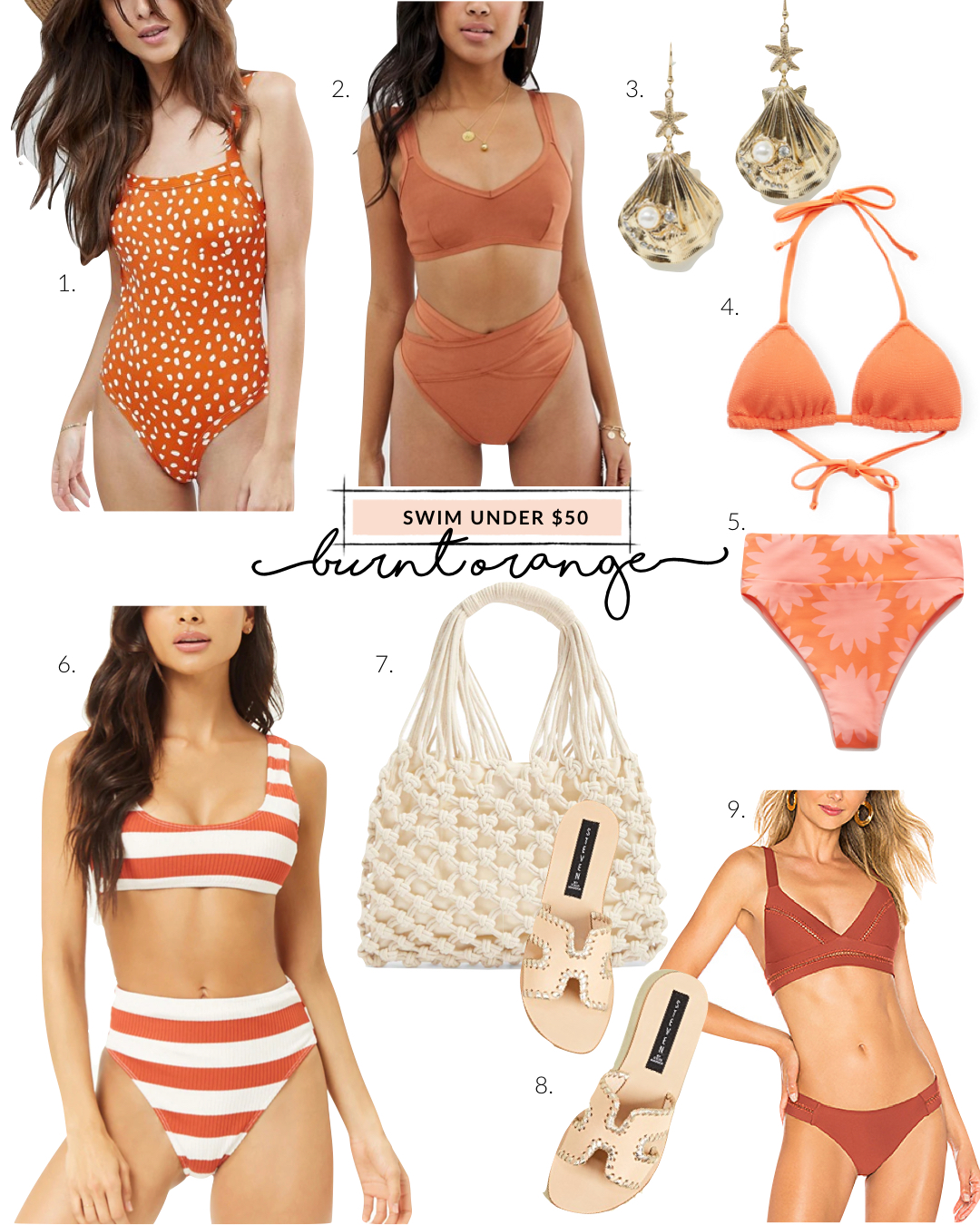 swimsuits for all - Gypsy Tan - burnt orange Bikinis Swimsuits