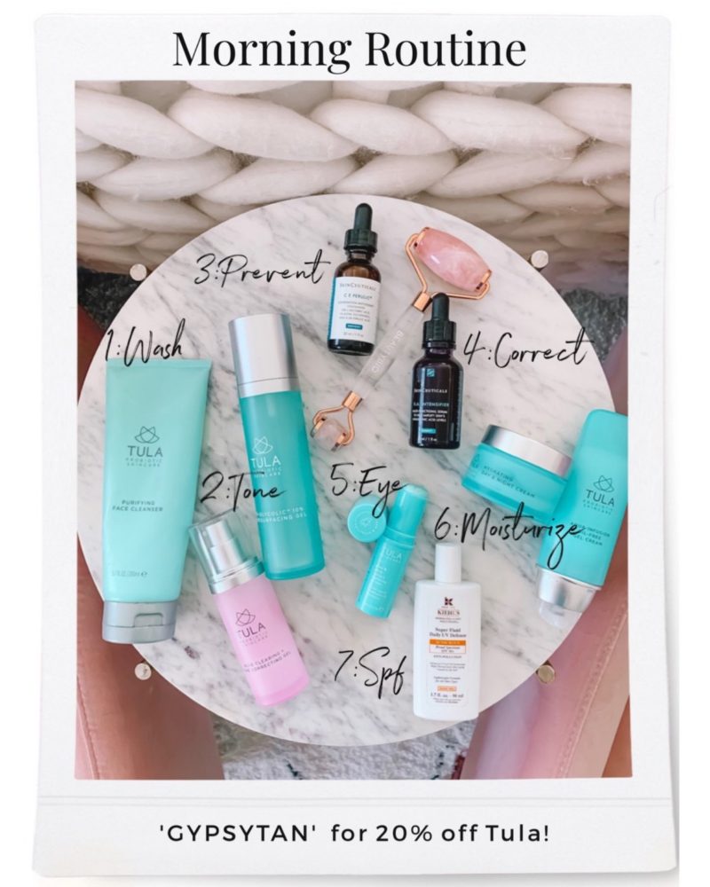 Morning skincare routine