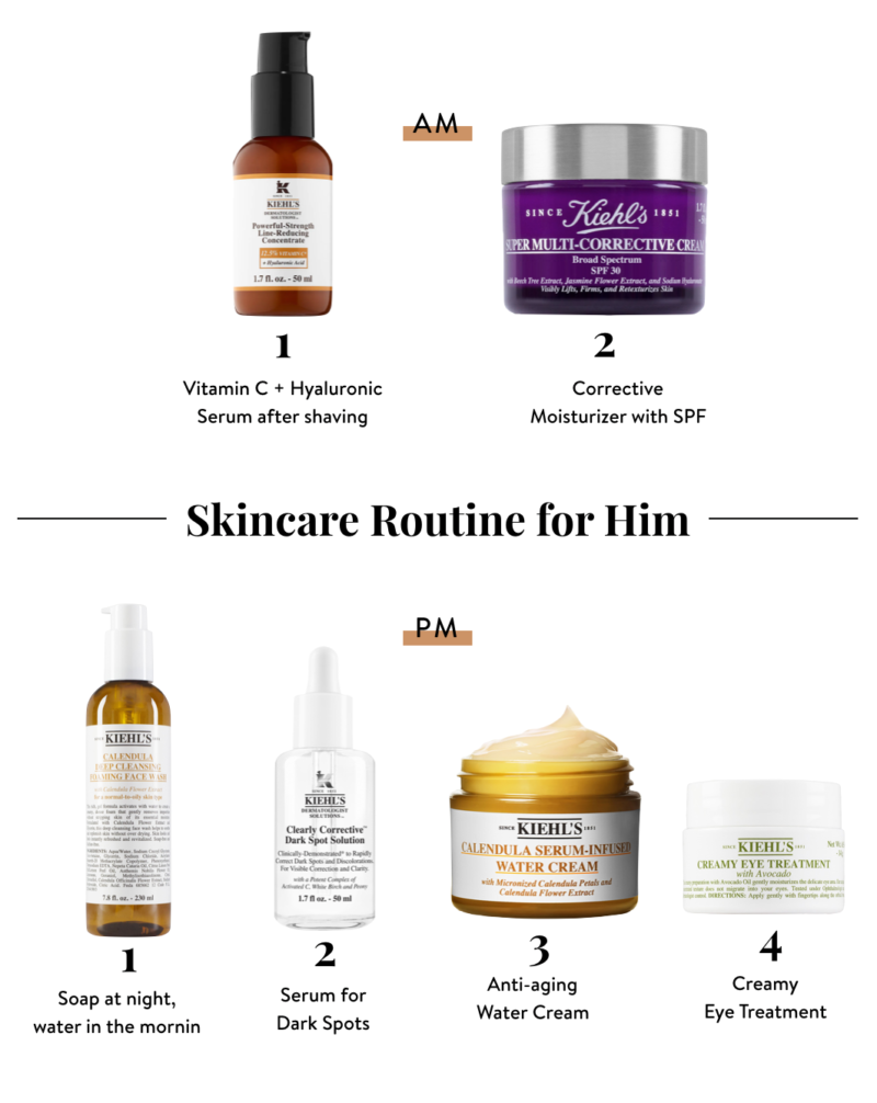 skincare routine for men - husband
