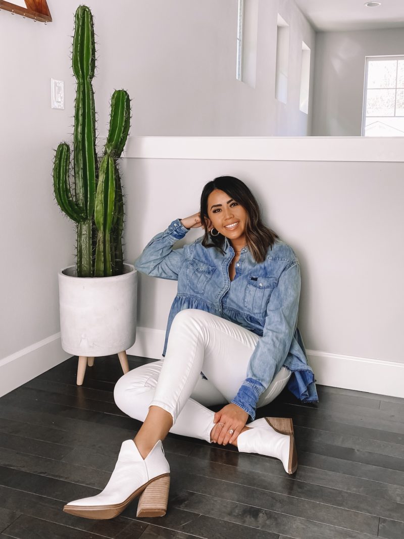 Shoes 2020 - spring outfit - casual outfit with white jeans
