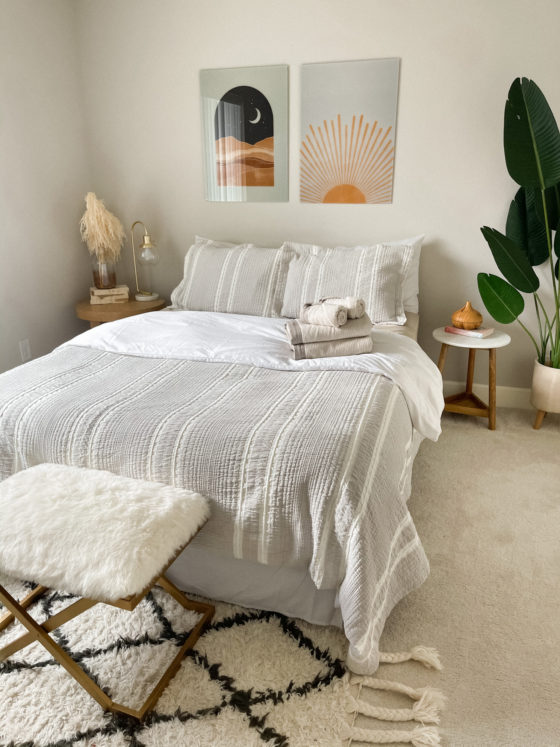 Guest Bedroom Update with Step-by-Step Guide to Layering