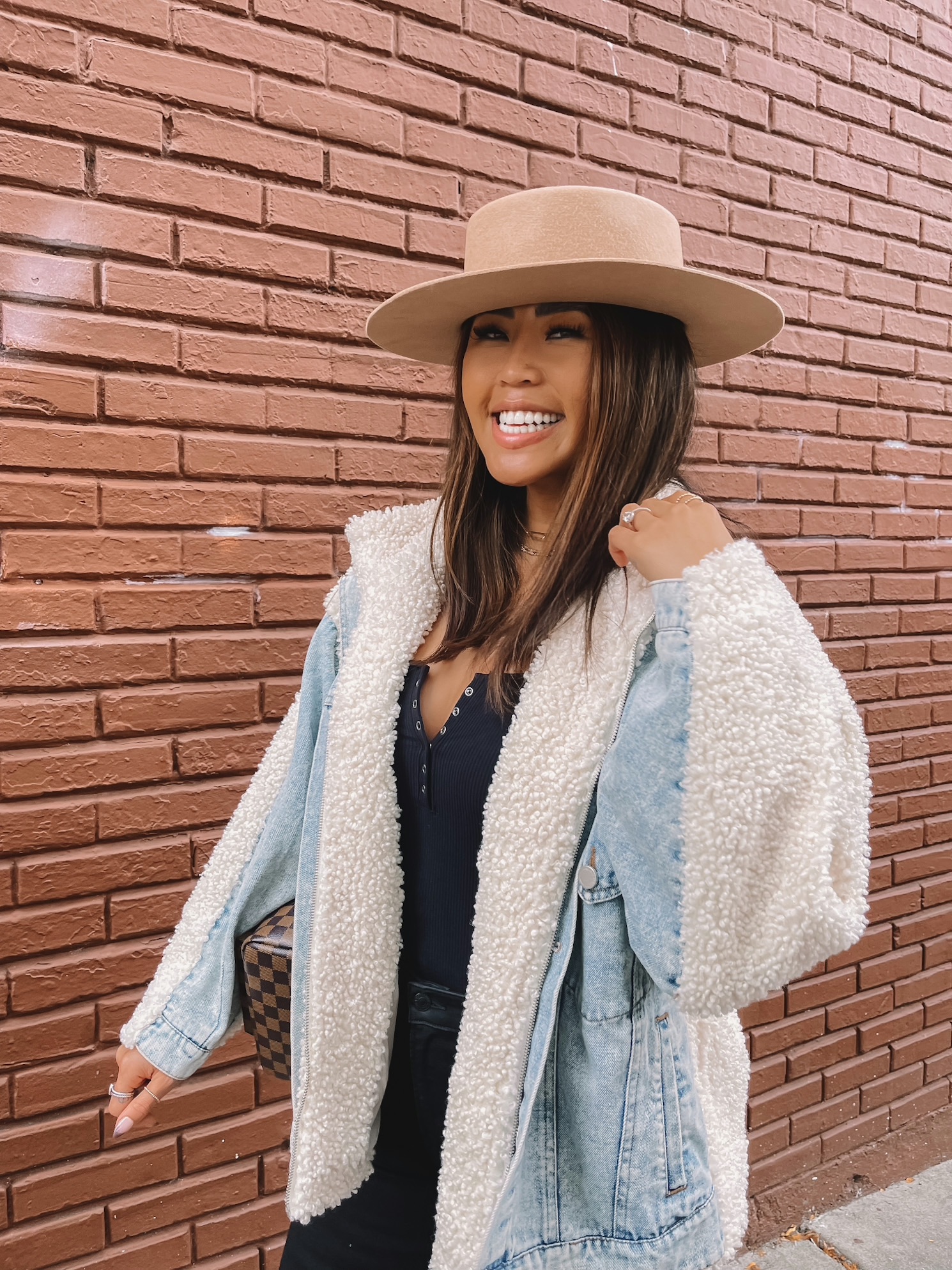 fall shearling jacket - outfit idea x Nordstrom