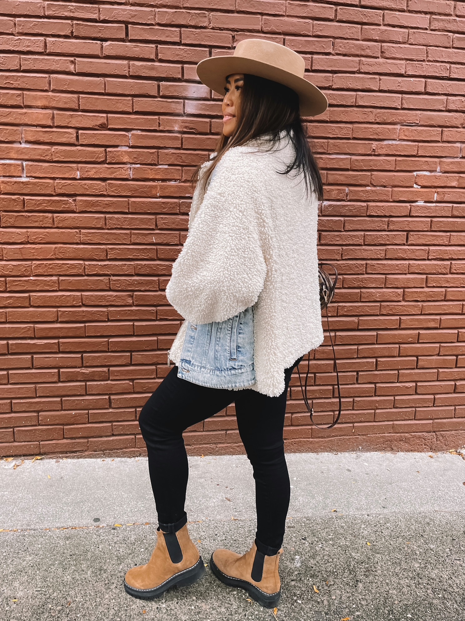 fall shearling jacket - outfit idea x Nordstrom