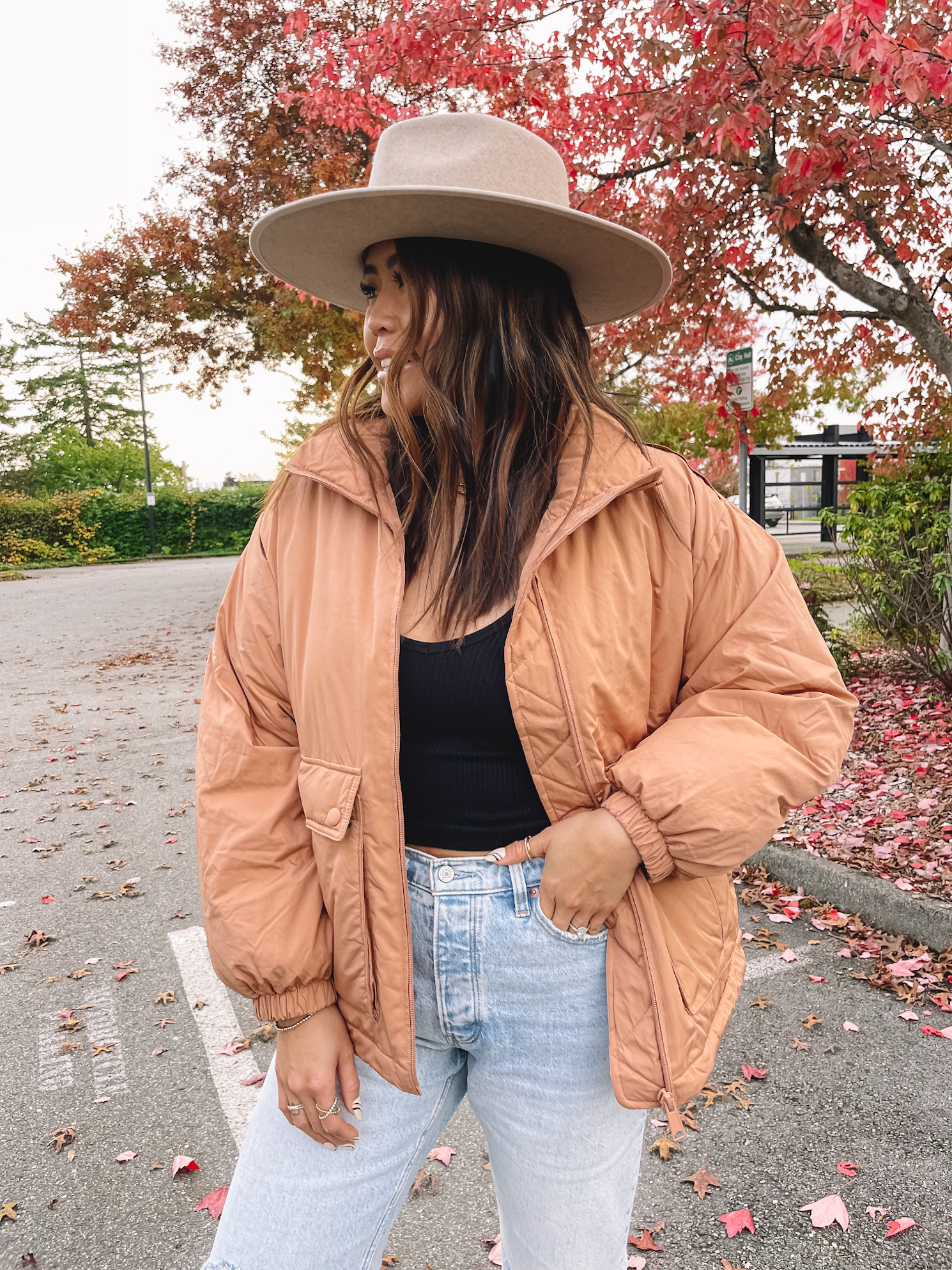 oversized jacket outfit - fall outfit ideas 2021