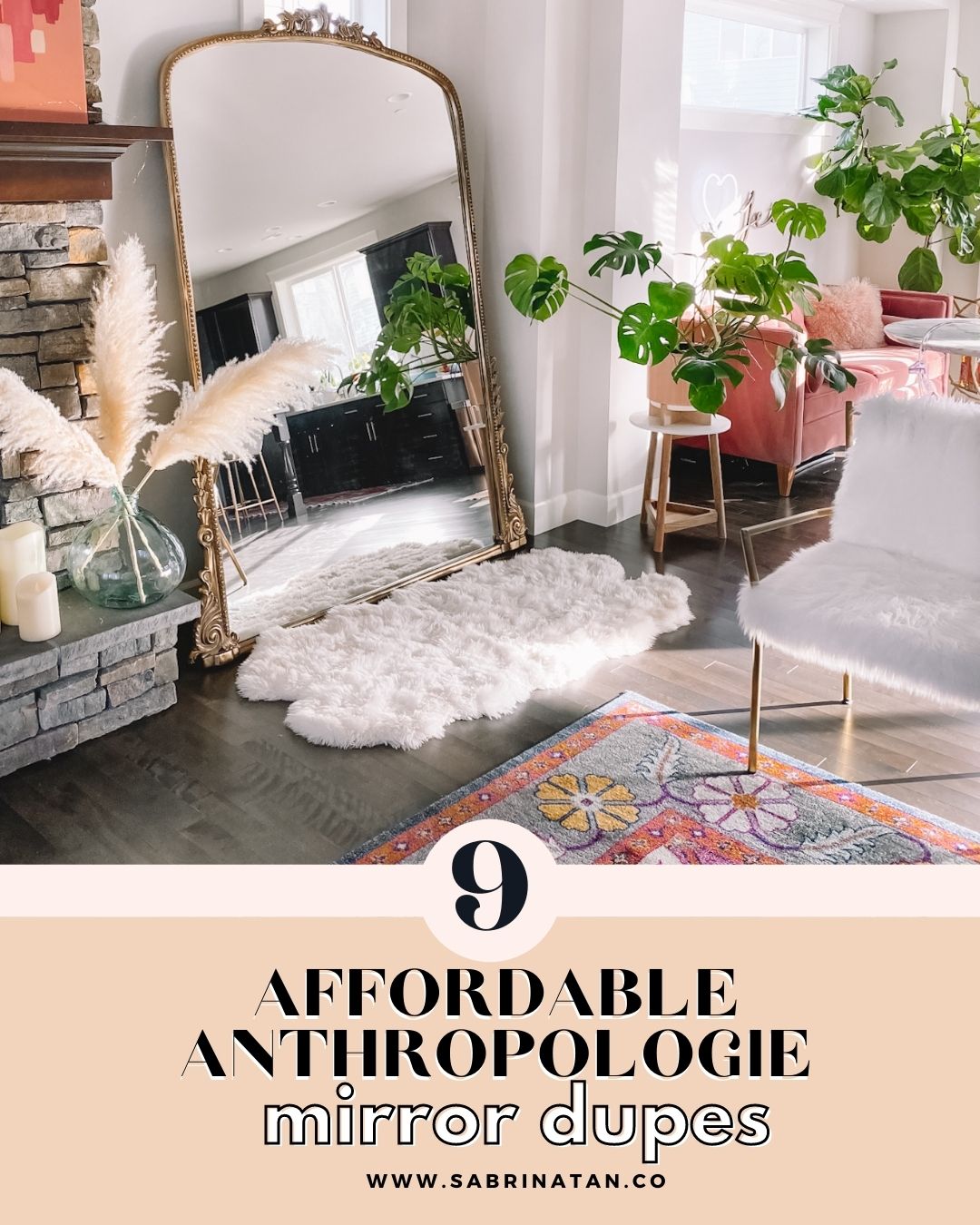 Anthropologie Mirror Dupe , floor mirror